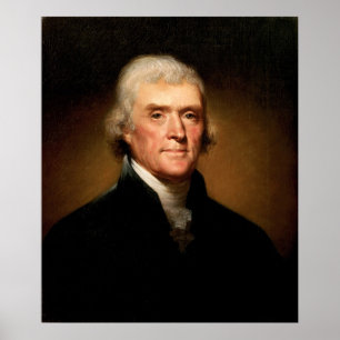 Affiches Portrait de Thomas Jefferson par Rembrandt Peale