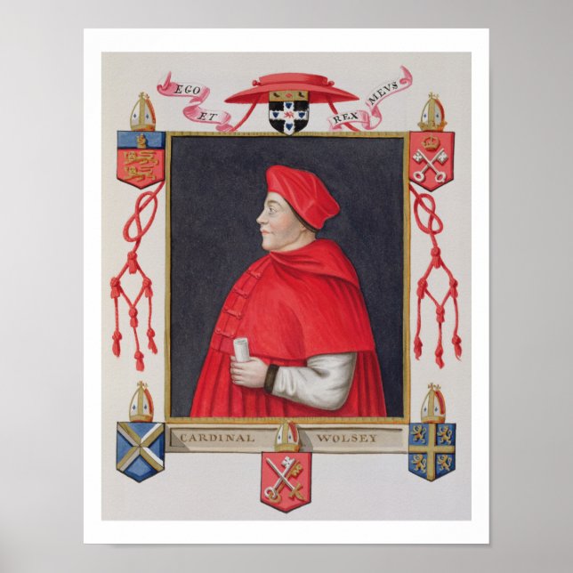 Affiches Portrait de Thomas Wolsey (c.1475-1530) (Devant)