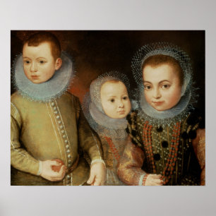 Affiches Portrait de trois enfants Tudor