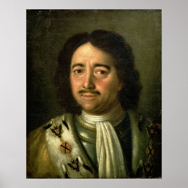 Affiches Portrait de Tsar Pierre I le Grand 1772 (Devant)