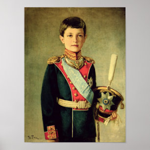 Affiches Portrait de Tsarevitch Alexei Nikolaevich;