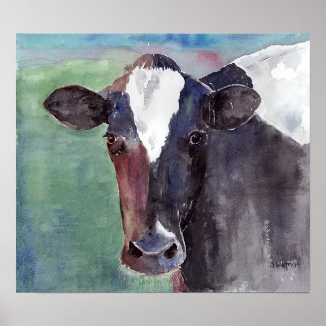Affiches Portrait de vache (Devant)