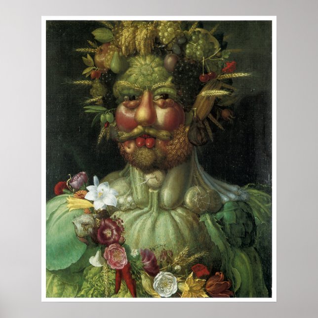 Affiches Portrait de Végétation Giuseppe Arcimboldo (Devant)
