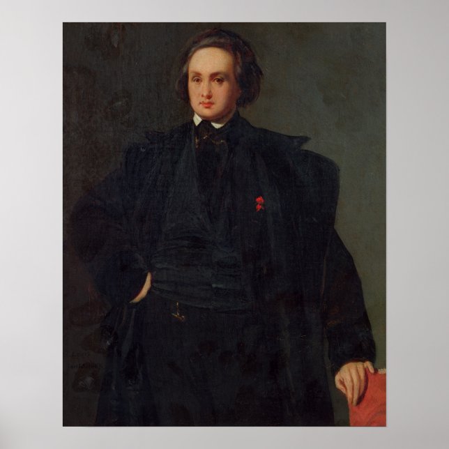 Affiches Portrait de Victor Hugo, c.1833 (Devant)