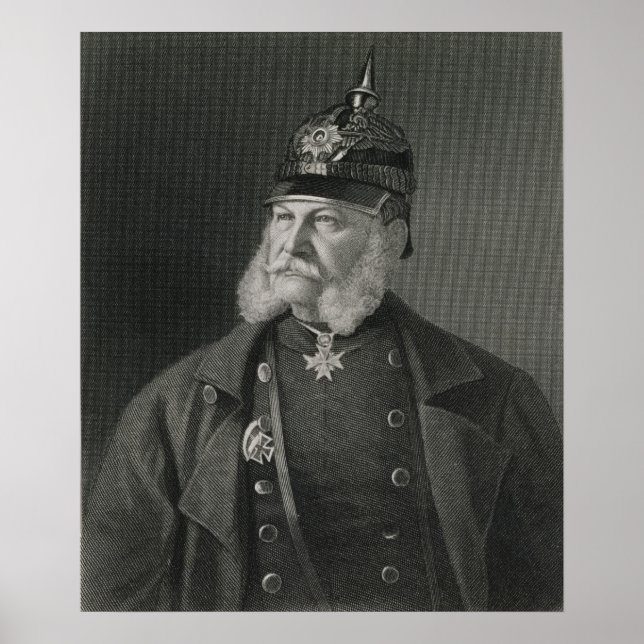 Affiches Portrait de William I roi de Prusse (Devant)