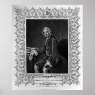 Affiches Portrait de William Pitt, 1er comte de Chatham