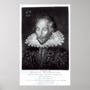 Affiches Portrait de William Shakespeare