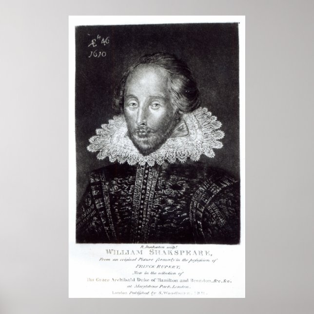 Affiches Portrait de William Shakespeare (Devant)