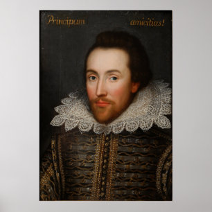 Affiches Portrait de William Shakespeare Cobbe circa 1610