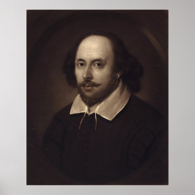 Affiches Portrait de William Shakespeare poster/impression (Devant)