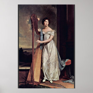 Affiches Portrait d'Eliza Ridgely (Madame With The Harp)