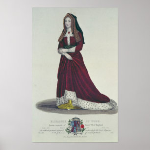 Affiches Portrait d'Elizabeth de York, 1841