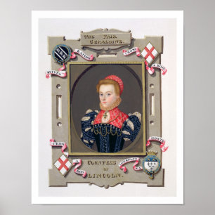 Affiches Portrait d'Elizabeth Fitzgerald (c.1528-89) Count