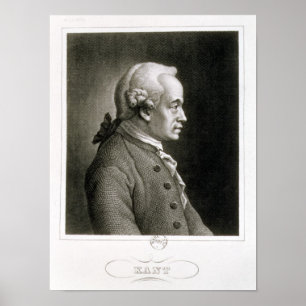 Affiches Portrait d'Emmanuel Kant, philosophe allemand