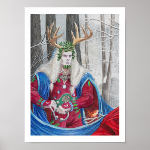 Affiches Portrait détaillé du Celtic Holly King