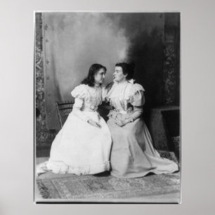 Affiches Portrait d'Helen Keller et Anne Sullivan