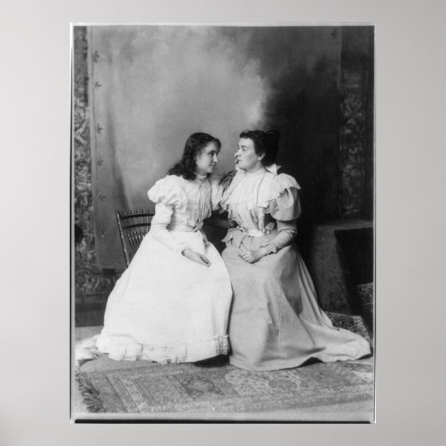 Affiches Portrait d'Helen Keller et Anne Sullivan (Devant)