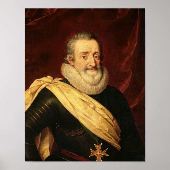 Affiches Portrait d'Henri IV roi de France (Devant)