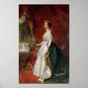 Affiches Portrait d'impératrice Eugenie de la France