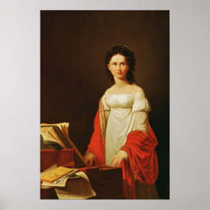 Affiches Portrait du chanteur Anna Borunova, 1821