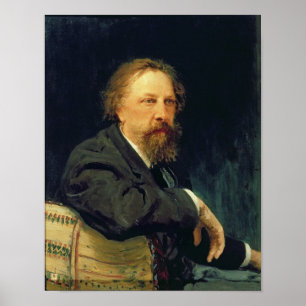 Affiches Portrait du compte Alexey K. Tolstoy d'auteur