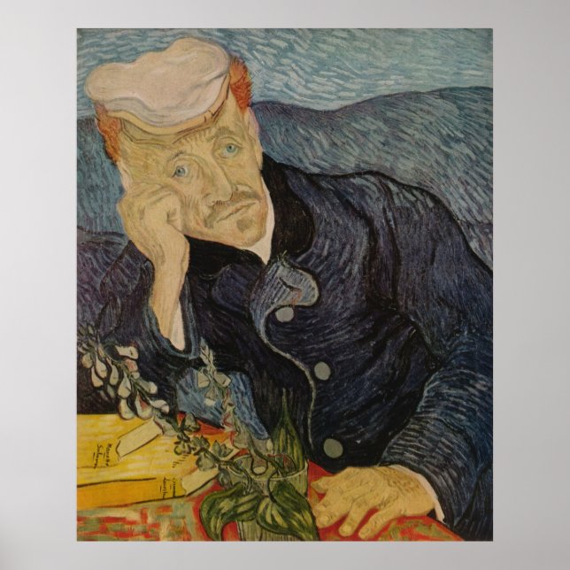 Affiches Portrait du Dr Gachet de Vincent van Gogh (1890) (Devant)
