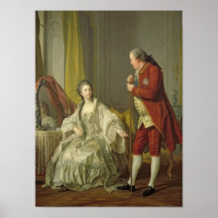 Affiches Portrait du marquis de Marigny et de son