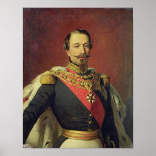 Affiches Portrait du napoléon III de Louis d'empereur