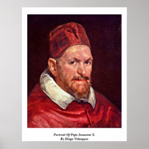 Affiches Portrait Du Pape Innocent X. Par Diego Velazquez