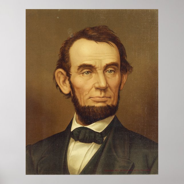Affiches Portrait du président Abraham Lincoln (Devant)