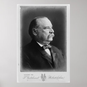 Affiches Portrait du président Stephen Grover Cleveland