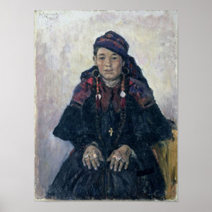 Affiches Portrait d'un Cosaque Woman, 1909