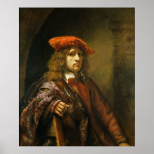 Affiches Portrait d'un jeune homme dans un casquette rouge