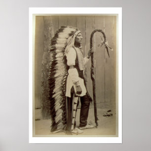 Affiches Portrait d'un Natif américain de 'Buffalo Bill