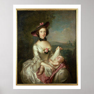 Affiches Portrait d'une dame, dit être Elizabeth, femme de