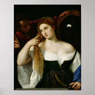 Affiches Portrait d'une femme à sa toilette, 1512-15