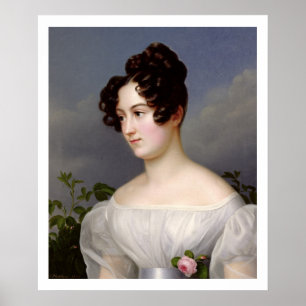 Affiches Portrait d'une jeune femme, 1827 (huile sur la