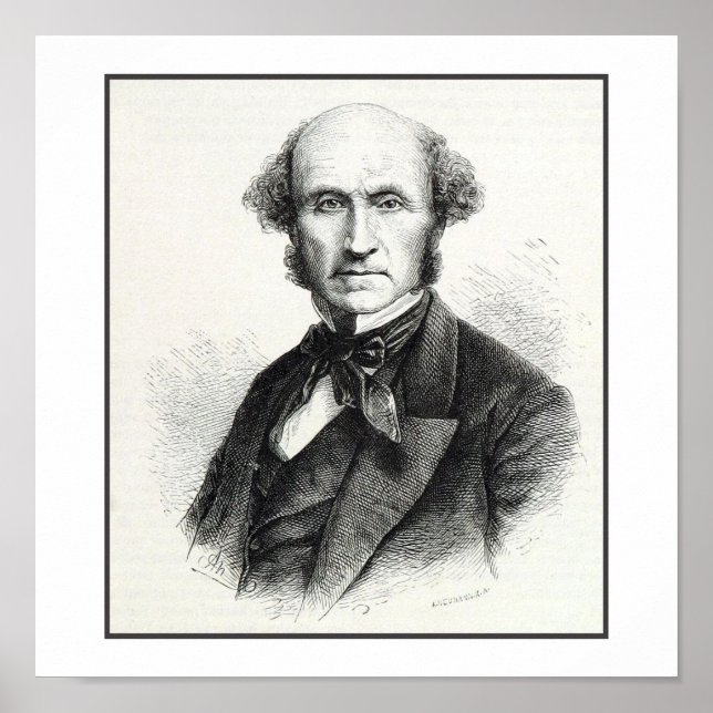 Affiches Portrait John Stuart Mill (Devant)