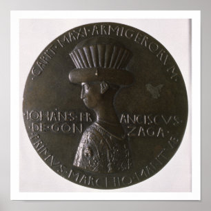Affiches Portrait medal depicting Gianfrancesco Gonzaga (13