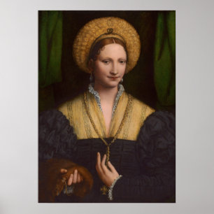 Affiches Portrait of a lady, 1520-1525 (oil on panel)