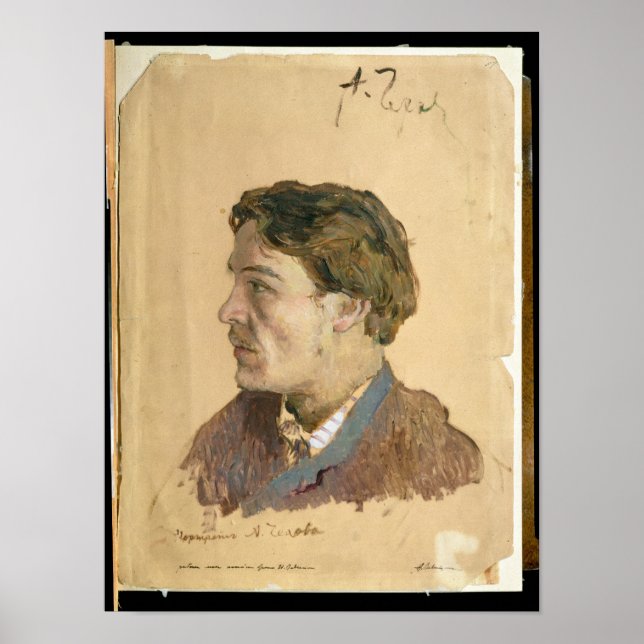 Affiches Portrait of Anton Chekhov (Devant)