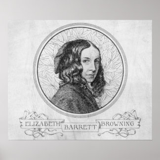Affiches Portrait of Elizabeth Barrett Browning