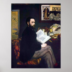 Affiches Portrait of Emile Zola by Edouard Manet