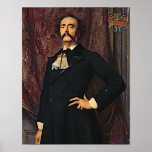 Affiches Portrait of Jules Barbey d'Aurevilly  1881
