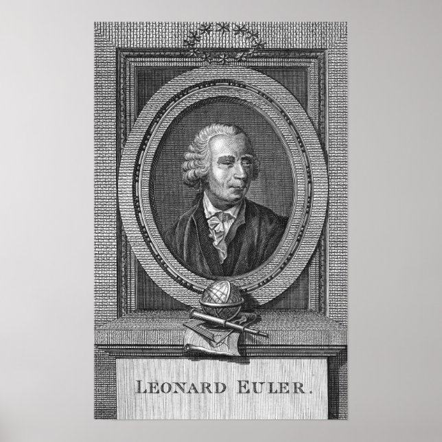 Affiches Portrait of Leonard Euler (Devant)