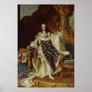 Affiches Portrait of Louis XV in his Coronation Robes