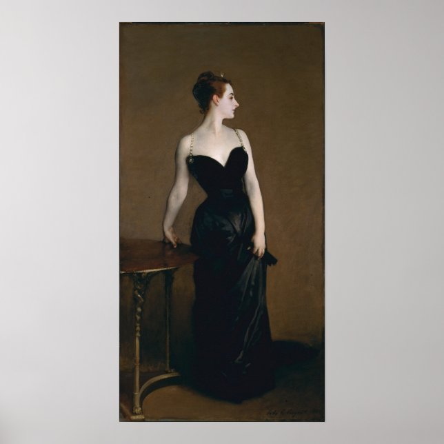 Affiches Portrait of Madame X by John Singer Sargent, 1884 (Devant)
