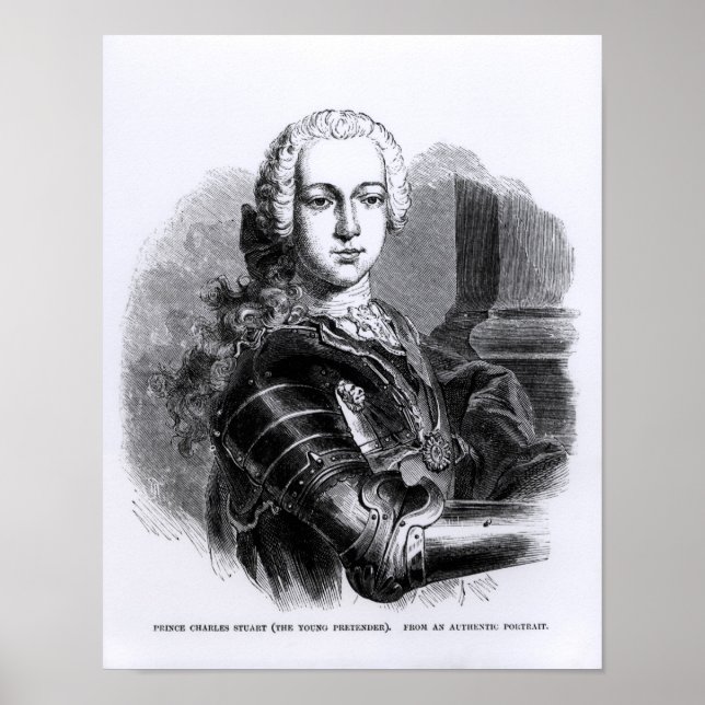 Affiches Portrait of Prince Charles Edward Stuart (Devant)