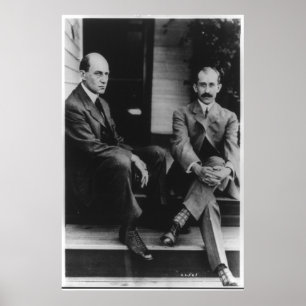Affiches Portrait of Wilbur Wright and Orville Wright