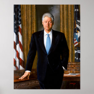 Affiches Portrait officiel de la présidence Bill Clinton